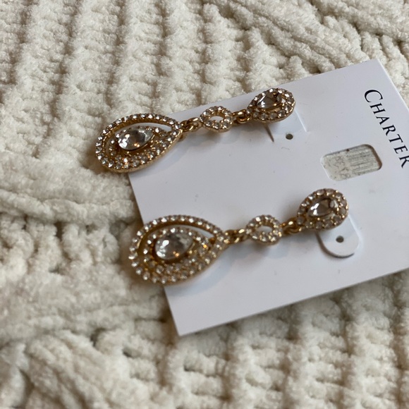 SALE Charter Club gold earrings - Picture 2 of 5